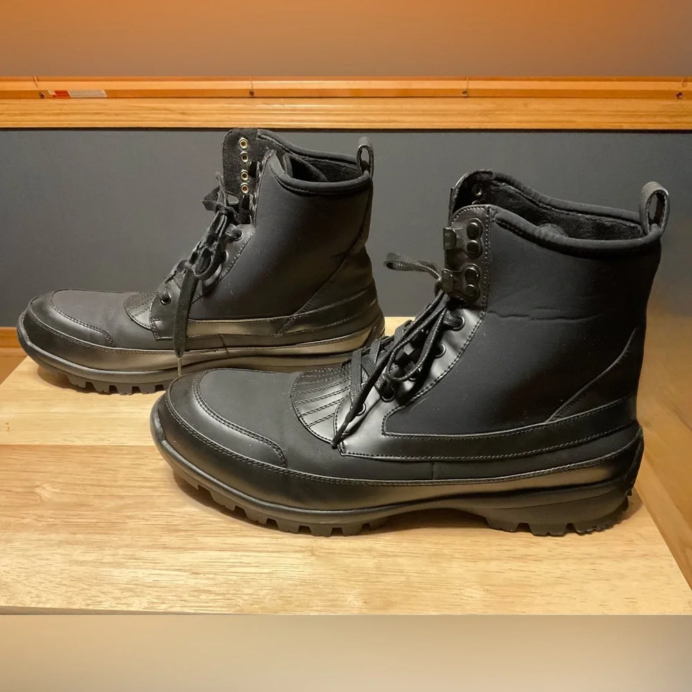 Unlisted Men's Black Lace Up Ankle 6” Boots. 10 1/2 Medium 8/2017. Design 30215